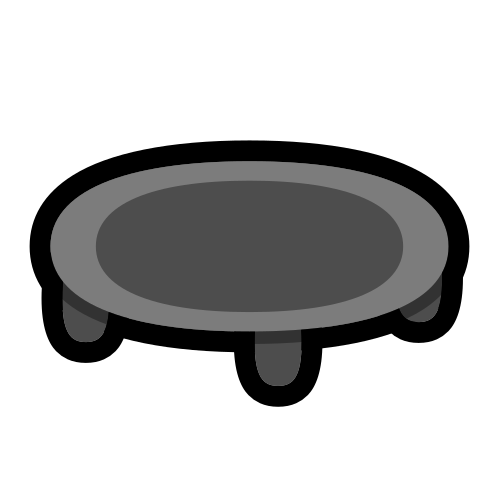  A round trampoline.